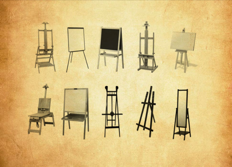 画板和绘画架子PS笔刷 - 专业画板和绘画架子设计素材,适配Photoshop各类创作场景-25虚拟网