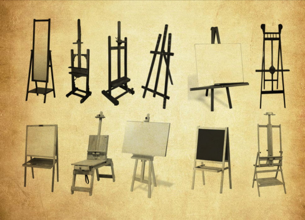 实用画板架子PS笔刷 - 高品质画板架子素材，辅助设计工作更高效-25虚拟网