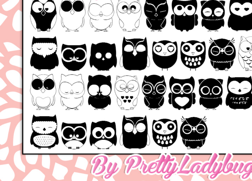 矢量风格的猫头鹰PS笔刷 - 生动矢量风格的猫头鹰元素,还原自然质感,提升设计真实感-25虚拟网