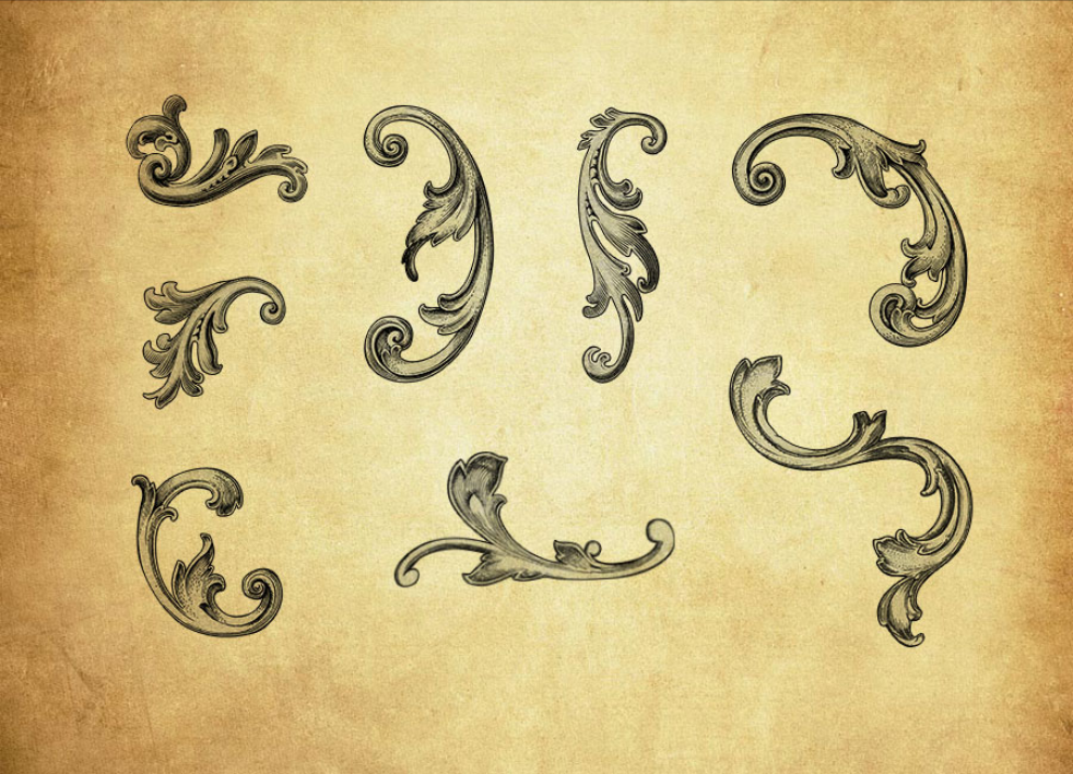 立体风格复古花纹PS笔刷 - 高效立体风格复古花纹设计工具,节省80%手动绘制时间-25虚拟网