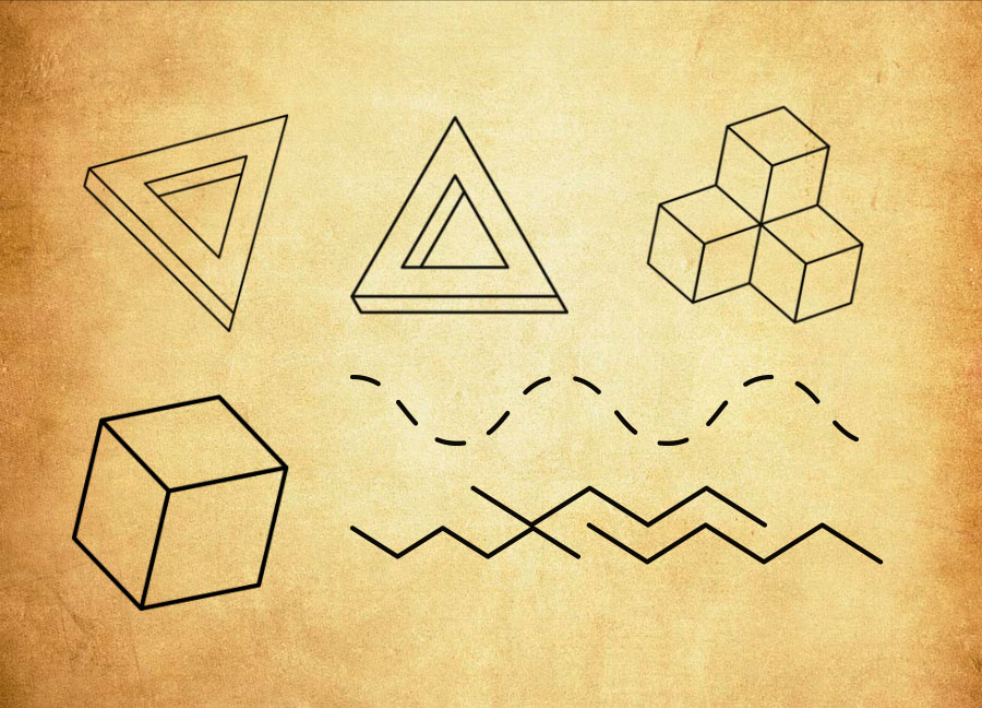 优质立方体和三角形几何形状PS笔刷下载 - 提升立方体和三角形几何形状设计效率，新手也能轻松上手-25虚拟网