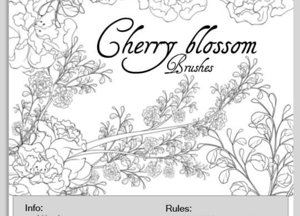 镂空的心形花纹装饰PS笔刷资源 - 精选镂空的心形花纹装饰元素，适配装饰类设计-25虚拟网