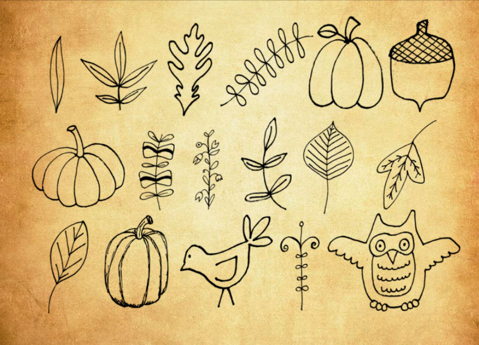 铅笔和蜡笔涂鸦痕迹PS笔刷 - 多功能铅笔和蜡笔涂鸦痕迹素材，适用于各类设计项目-25虚拟网