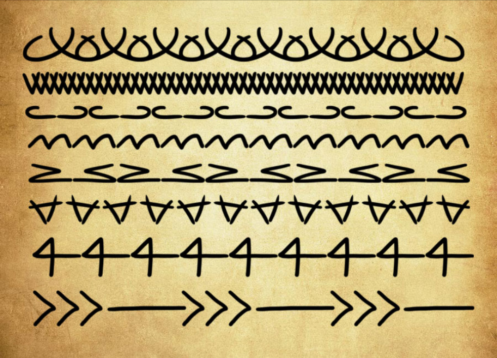 线条状分隔线PS笔刷 - 实用线条状分隔线元素，优化版面布局，提升设计层次感-25虚拟网