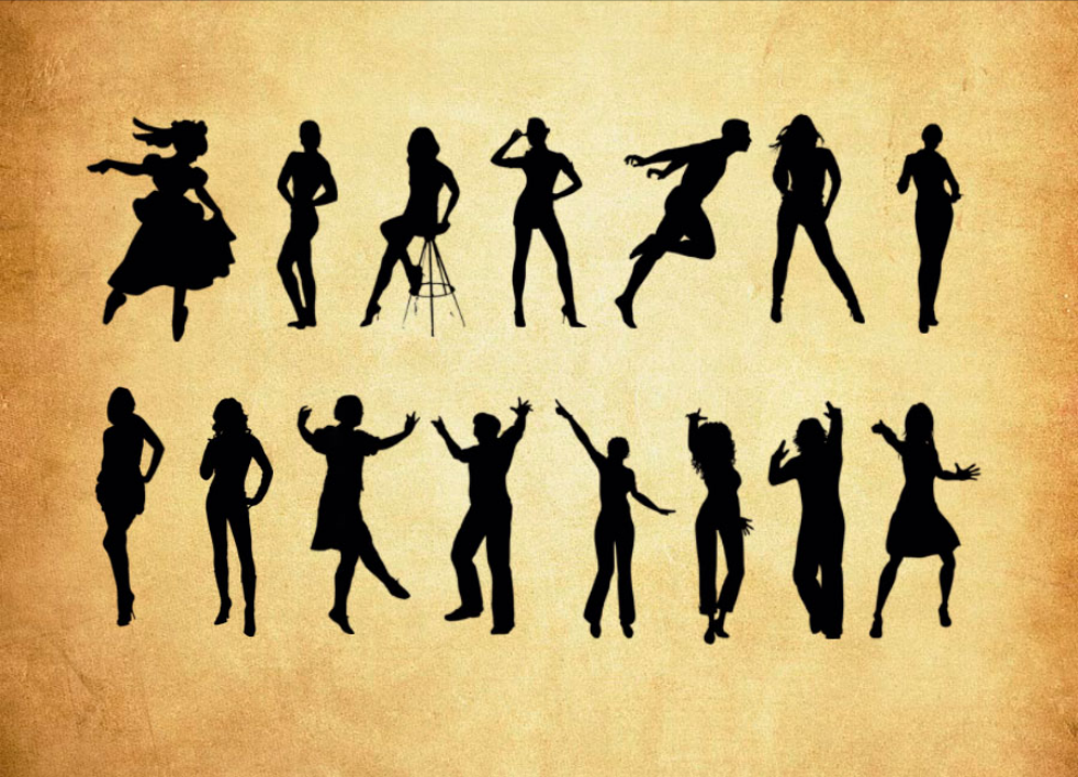 优质舞动的人物剪影PS笔刷下载 - 提升舞动的人物剪影设计效率，新手也能轻松上手-25虚拟网