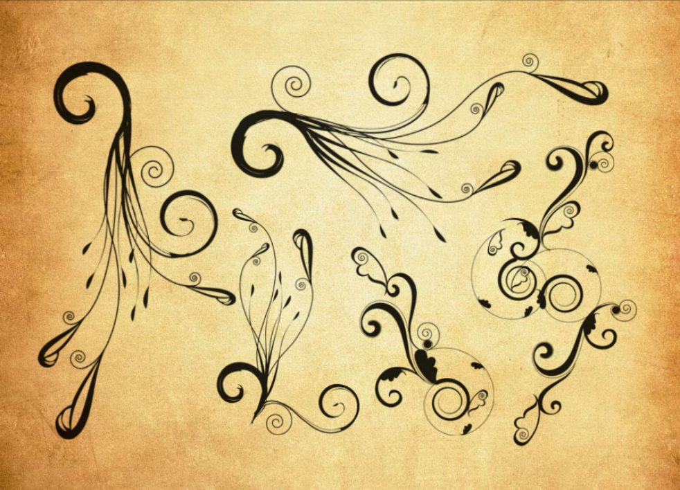 螺旋状时尚花纹PS笔刷 - 高效螺旋状时尚花纹设计工具,节省80%手动绘制时间-25虚拟网