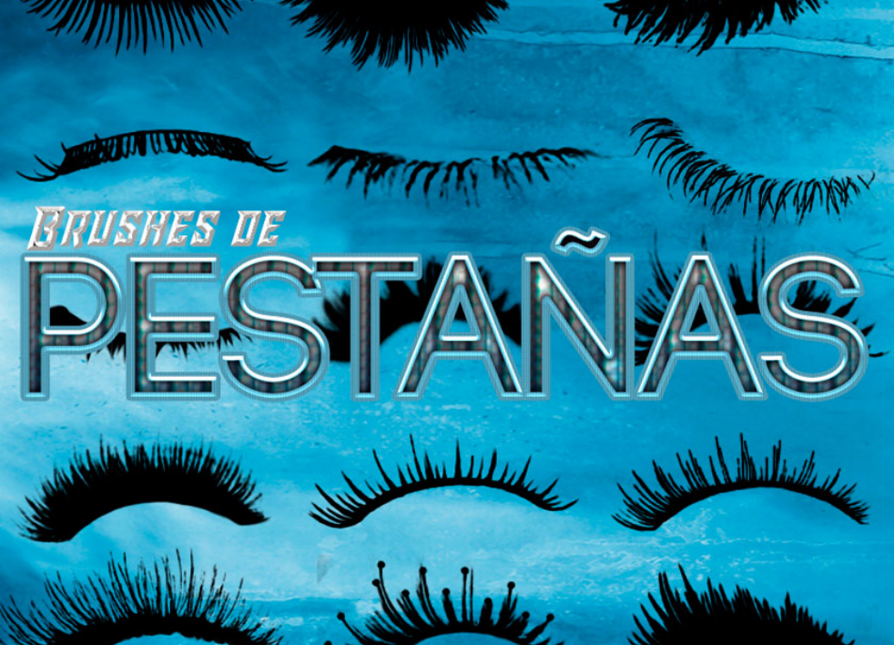 逼真的眼睫毛PS笔刷 - 多功能逼真的眼睫毛素材,适用于各类设计项目-25虚拟网