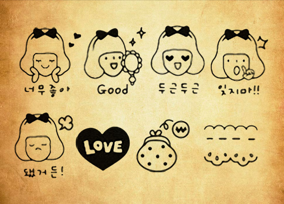 韩国主题卡哇伊头像PS笔刷 - 高效韩国主题卡哇伊头像设计工具,节省80%手动绘制时间-25虚拟网