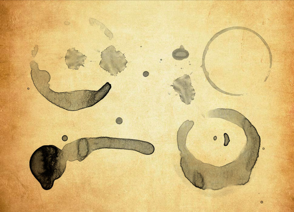 精选颓废的咖啡污渍PS笔刷下载 - 提升颓废的咖啡污渍设计效率，新手也能轻松上手-25虚拟网