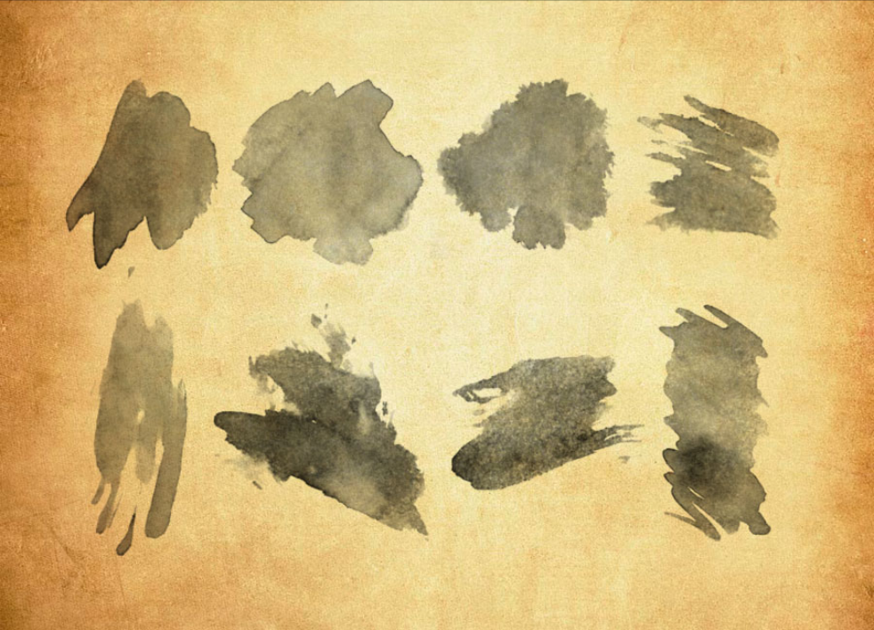 精选颓废的水彩抹效果PS笔刷 - 高品质颓废的水彩抹效果资源，提升设计专业度-25虚拟网