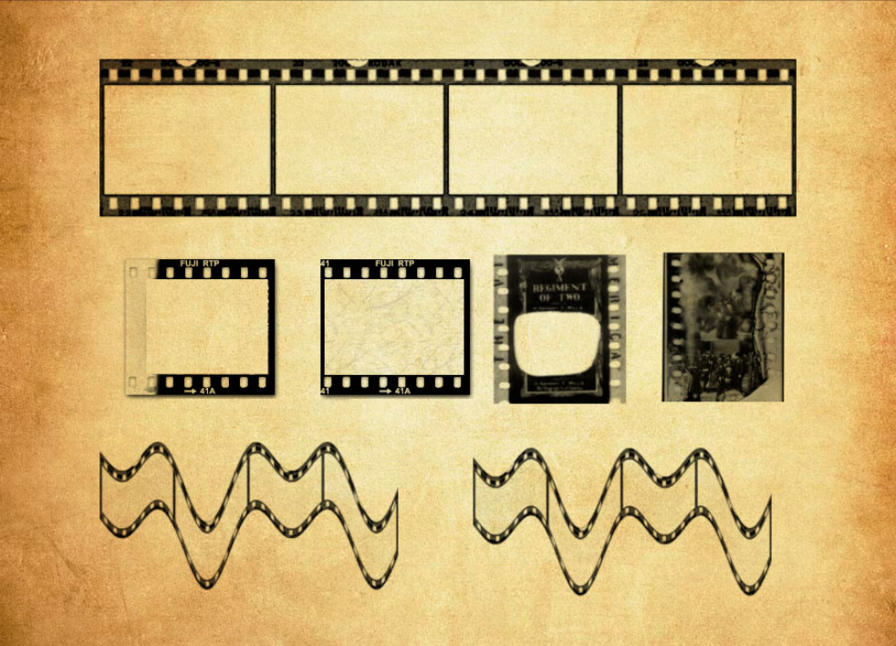 专业颓废的电影胶片和底片PS笔刷 - 包含高品质颓废的电影胶片和底片样式,兼容Photoshop全版本-25虚拟网
