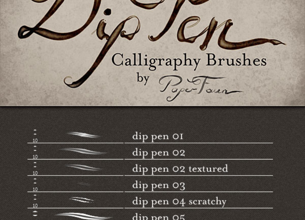 颓废的钢笔笔触PS笔刷 - 专业颓废的钢笔笔触设计素材，适配Photoshop各类创作场景-25虚拟网