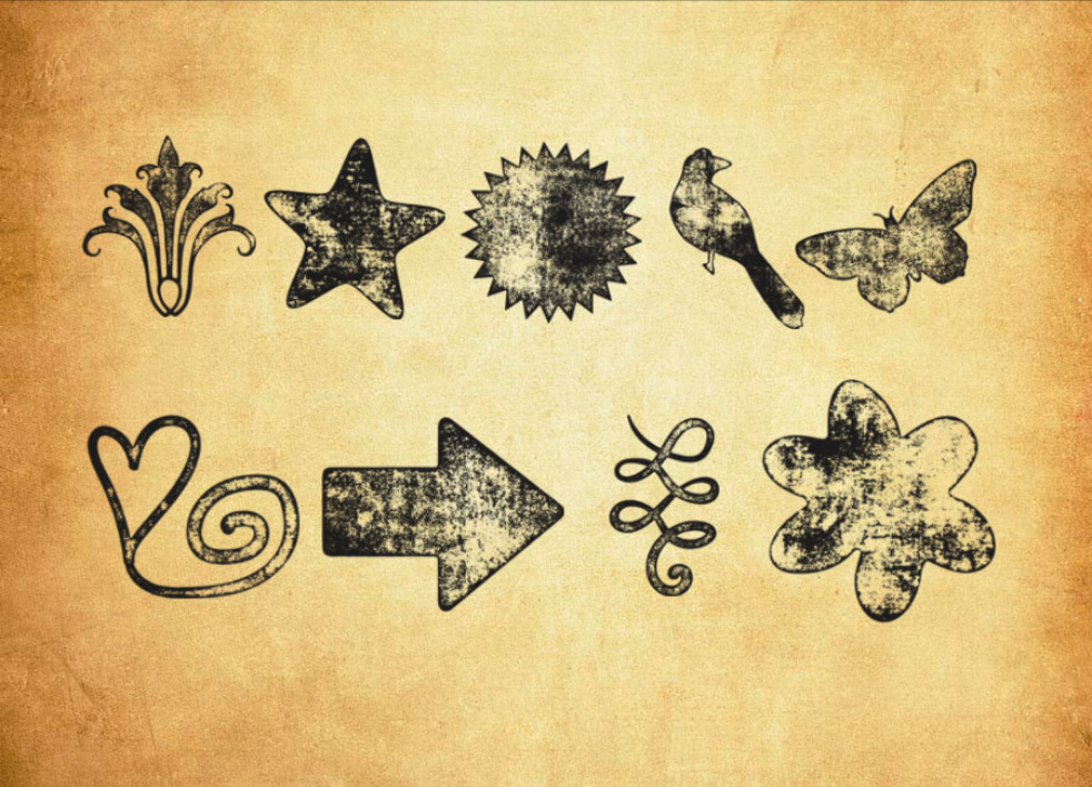 颓废的手绘箭头装饰PS笔刷资源 - 精选颓废的手绘箭头装饰元素，适用于装饰类设计-25虚拟网