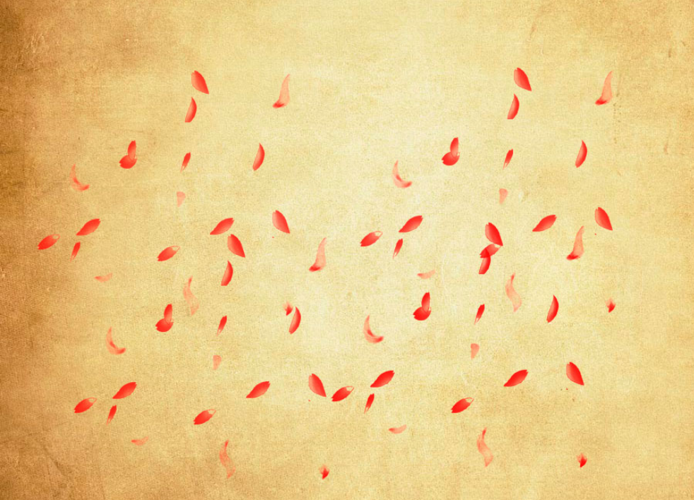 飘逸的花瓣装饰PS笔刷 - 精美飘逸的花瓣装饰装饰元素，提升设计作品视觉吸引力-25虚拟网