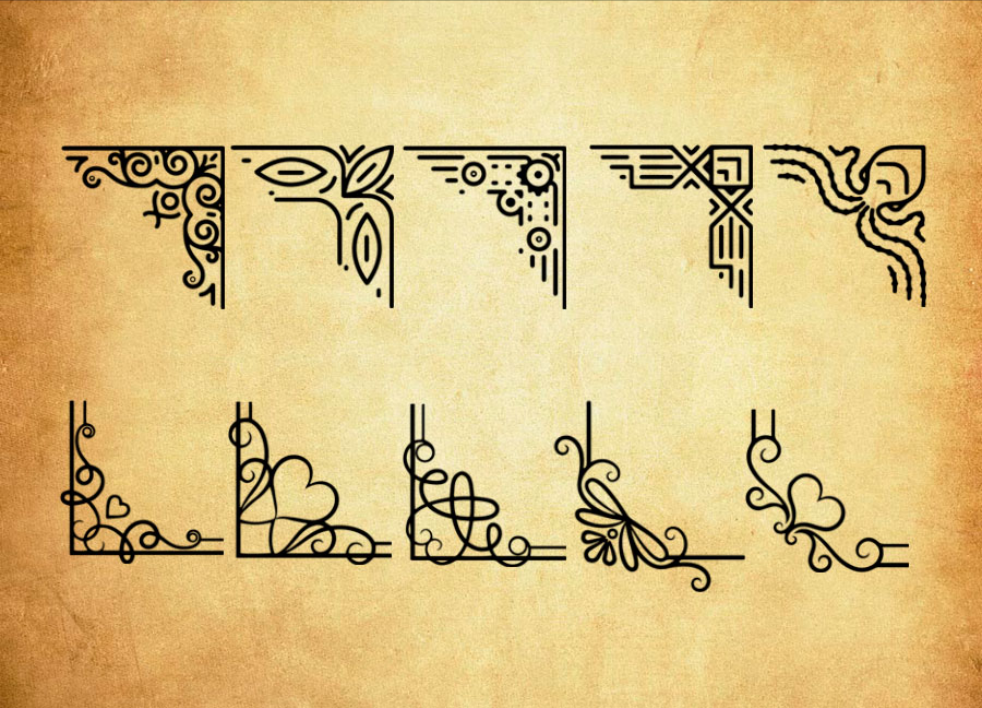 优质高清晰欧式古典边框PS笔刷下载 - 提升高清晰欧式古典边框设计效率,新手也能轻松上手-25虚拟网