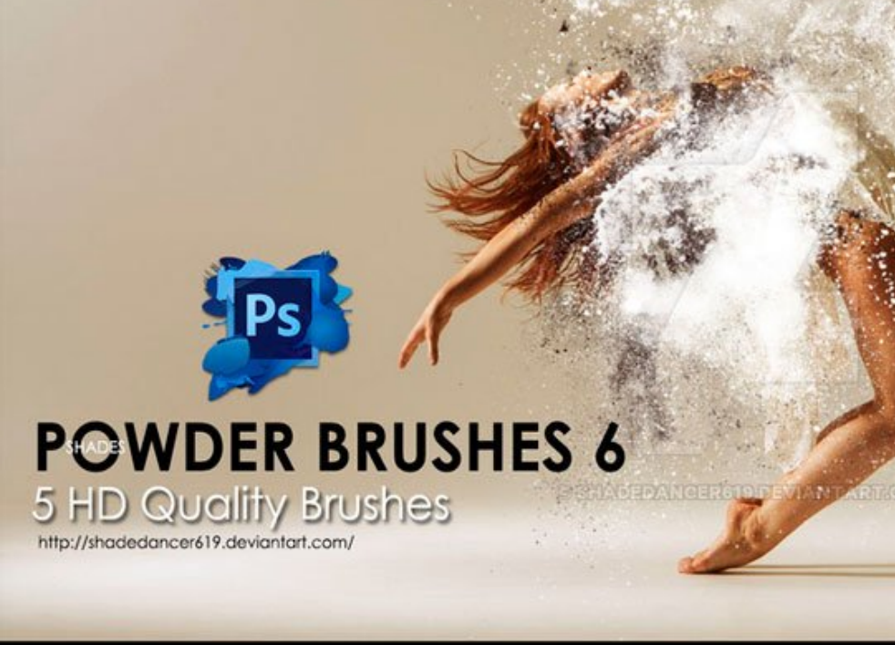 优质高清晰粉末爆炸特效PS笔刷 - 包含高品质高清晰粉末爆炸特效样式,兼容Photoshop全版本-25虚拟网