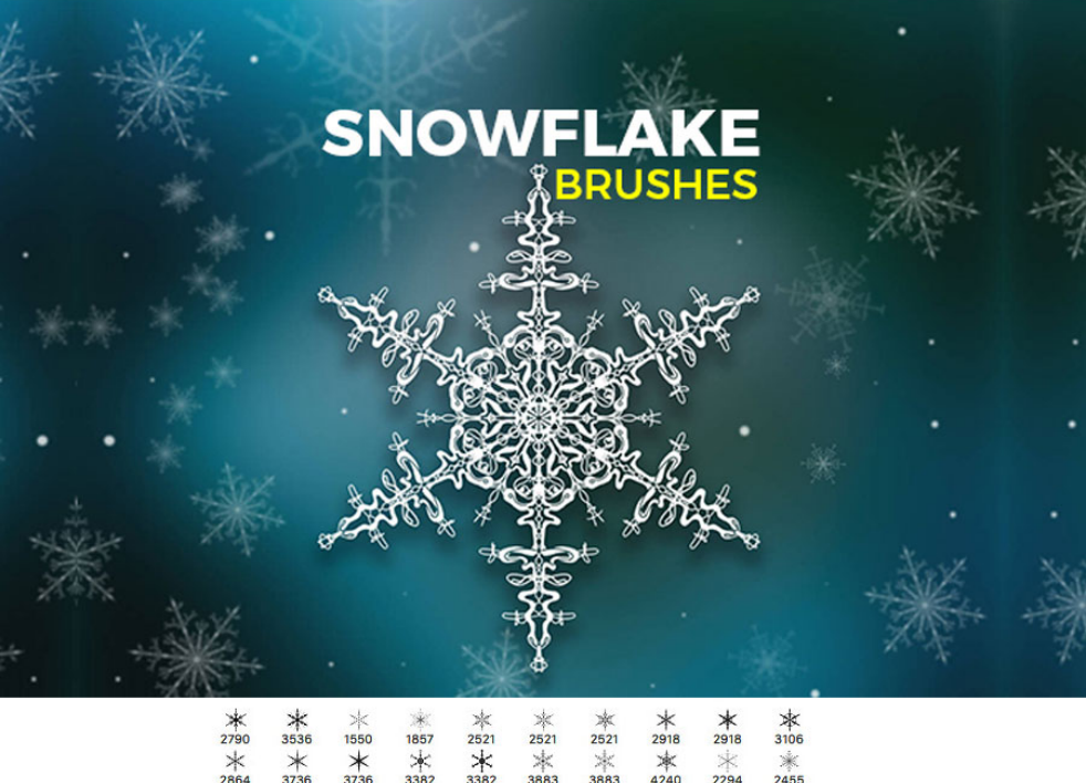 高清晰雪花形状笔刷 - 高效高清晰雪花形状笔刷设计工具,节省80%手动绘制时间-25虚拟网