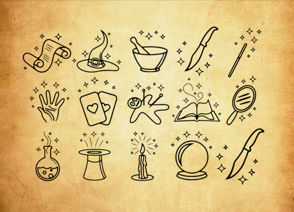 专业魔法施法图案艺术效果PS笔刷 - 包含高品质魔法施法图案艺术效果样式,兼容Photoshop全版本-25虚拟网